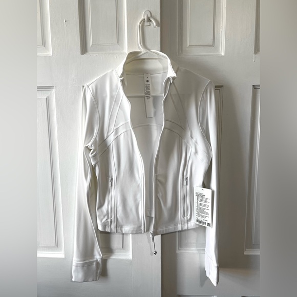 🆕Lululemon🍋 Define Cropped Jacket * Nulu Color White Sz 10 - Picture 7 of 8